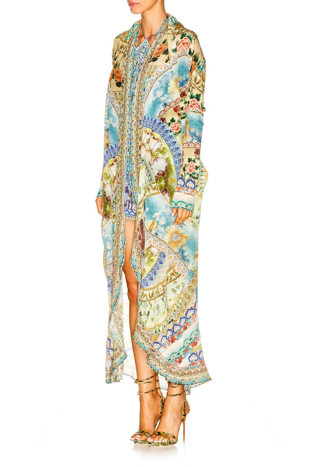 SIGN OF PEACE LONG CASUAL JACKET W POCKETS