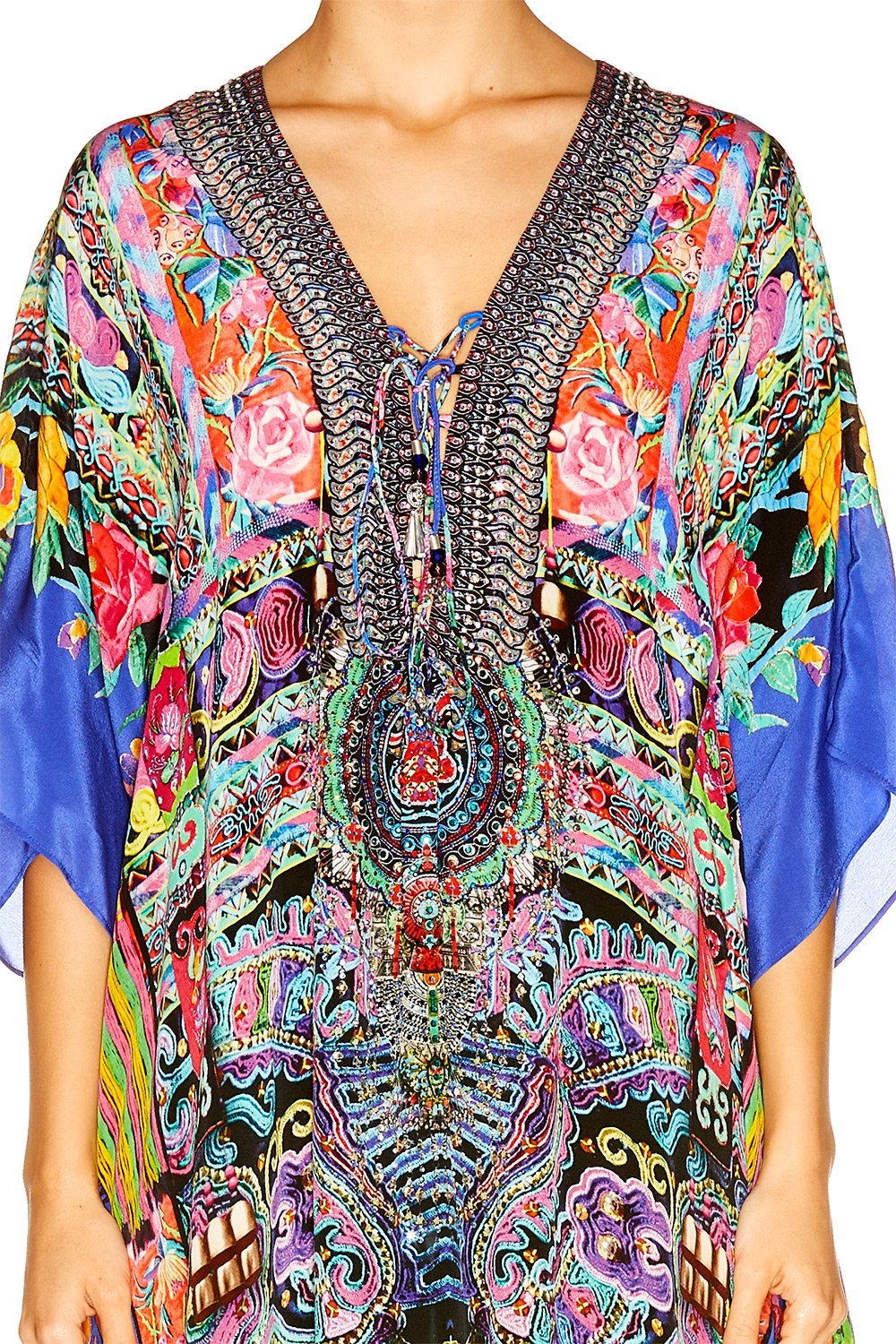 PRETTY PRECESSION LONG LACE UP KAFTAN