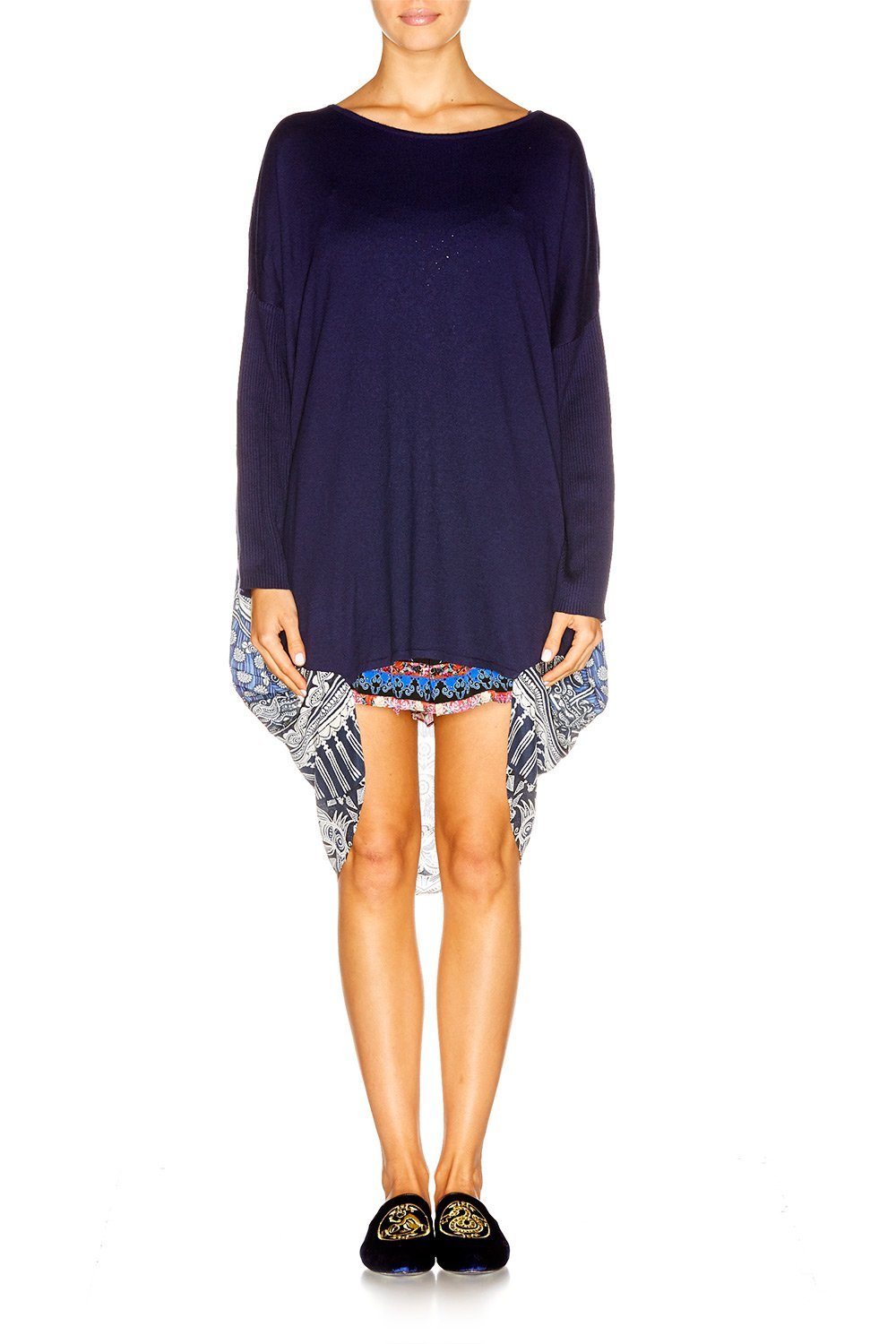 SMALL TOWN HERO LONG SLEEVE JUMPER W PRINT BACK