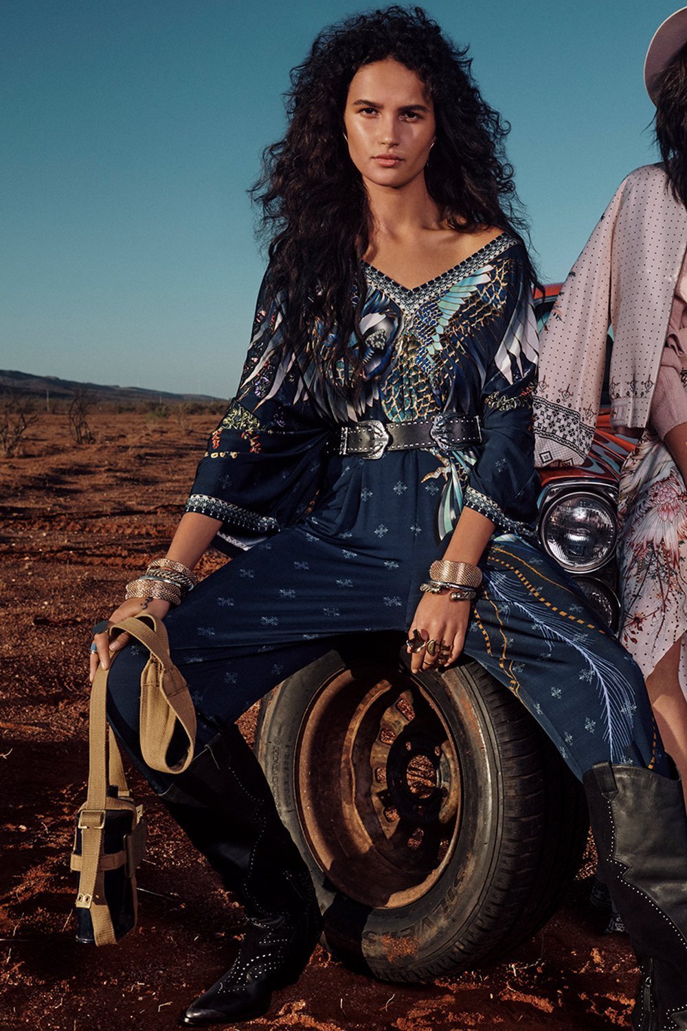 JERSEY BAT SLEEVE JUMPSUIT SOUTHERN TWILIGHT