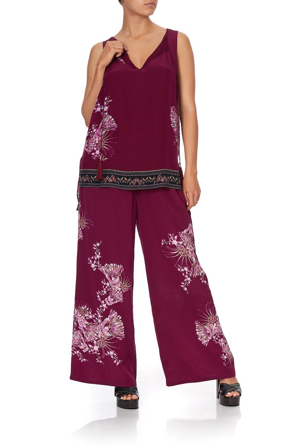 FRONT SPLIT TUNIC DESERT SUNRISE