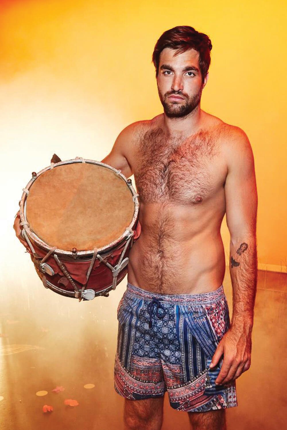 OVERNIGHT BAG MENS ELASTIC WAIST BOARDSHORT