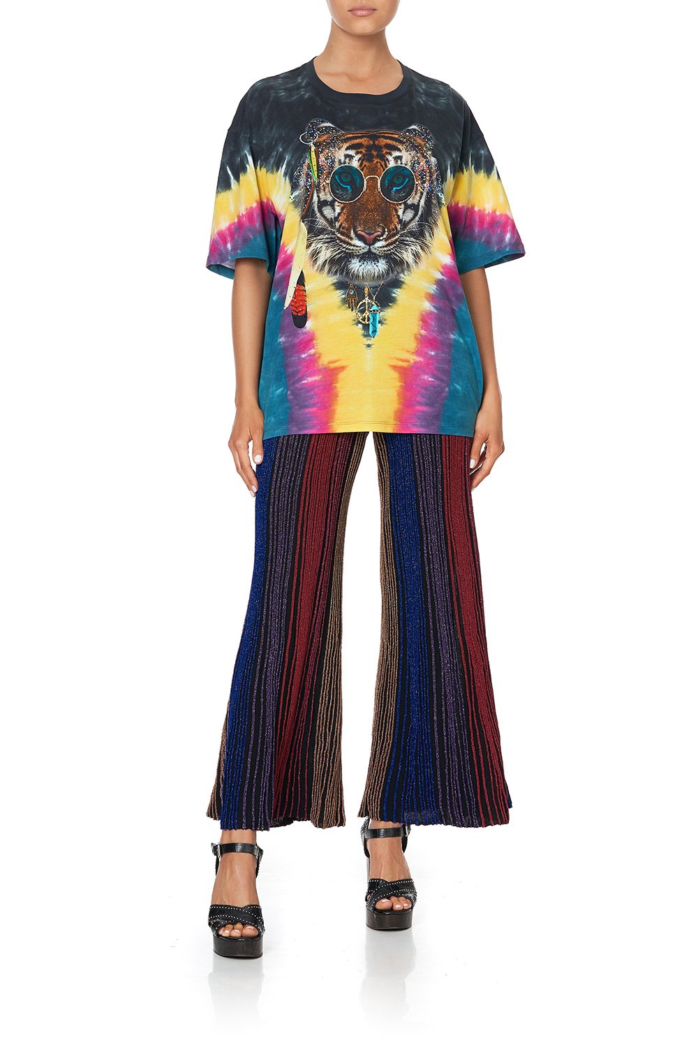 OVERSIZE BAND TEE FOLK RIVER