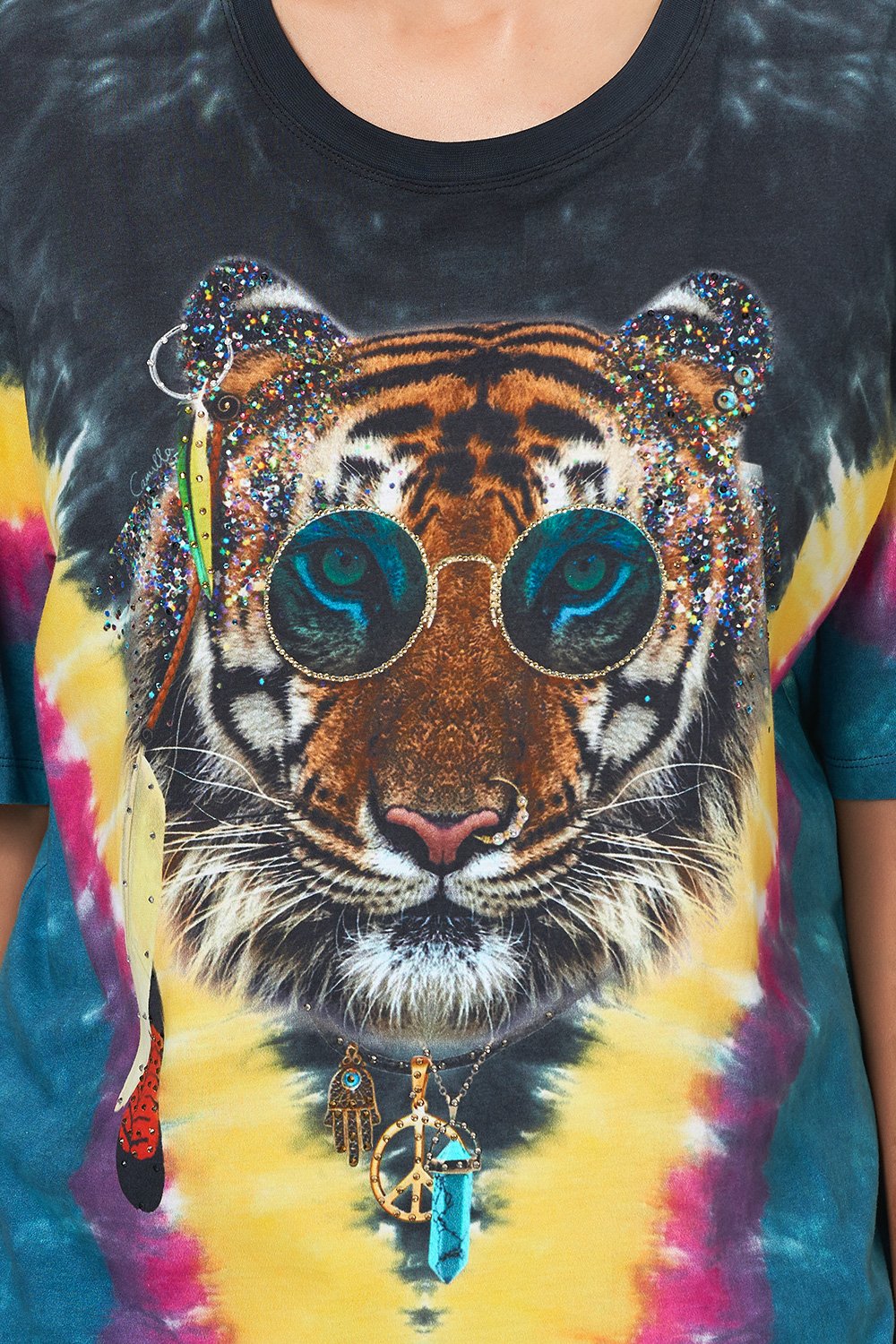 OVERSIZE BAND TEE FOLK RIVER