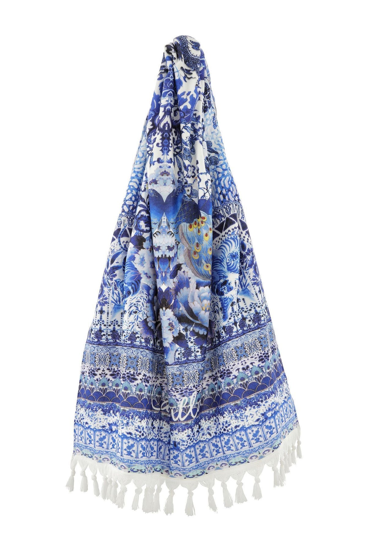 GUARDIAN OF SECRETS RECTANGLE TOWEL W/ FRINGING