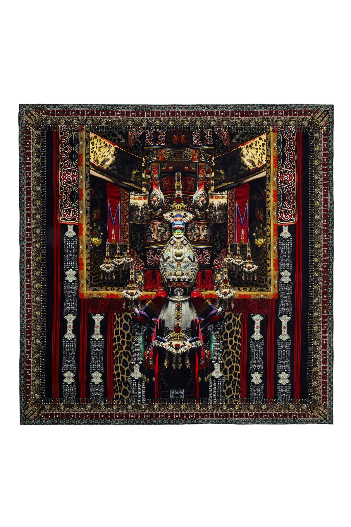 IN A DALAI DAZE LARGE SQUARE SCARF