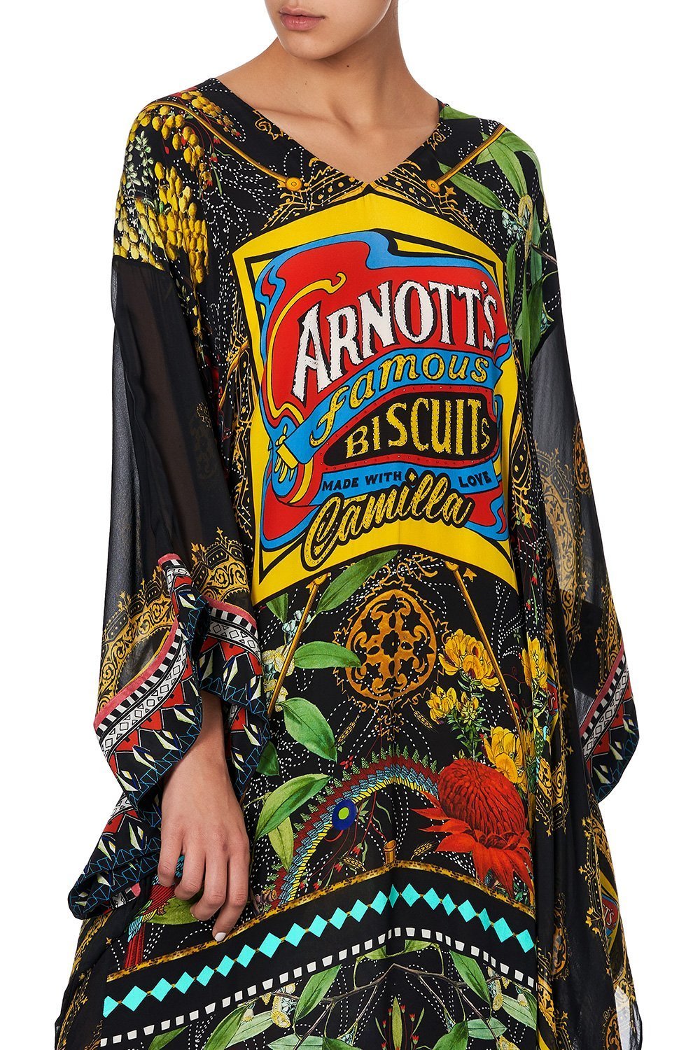 KAFTAN WITH SHEER SLEEVE ARNOTTS