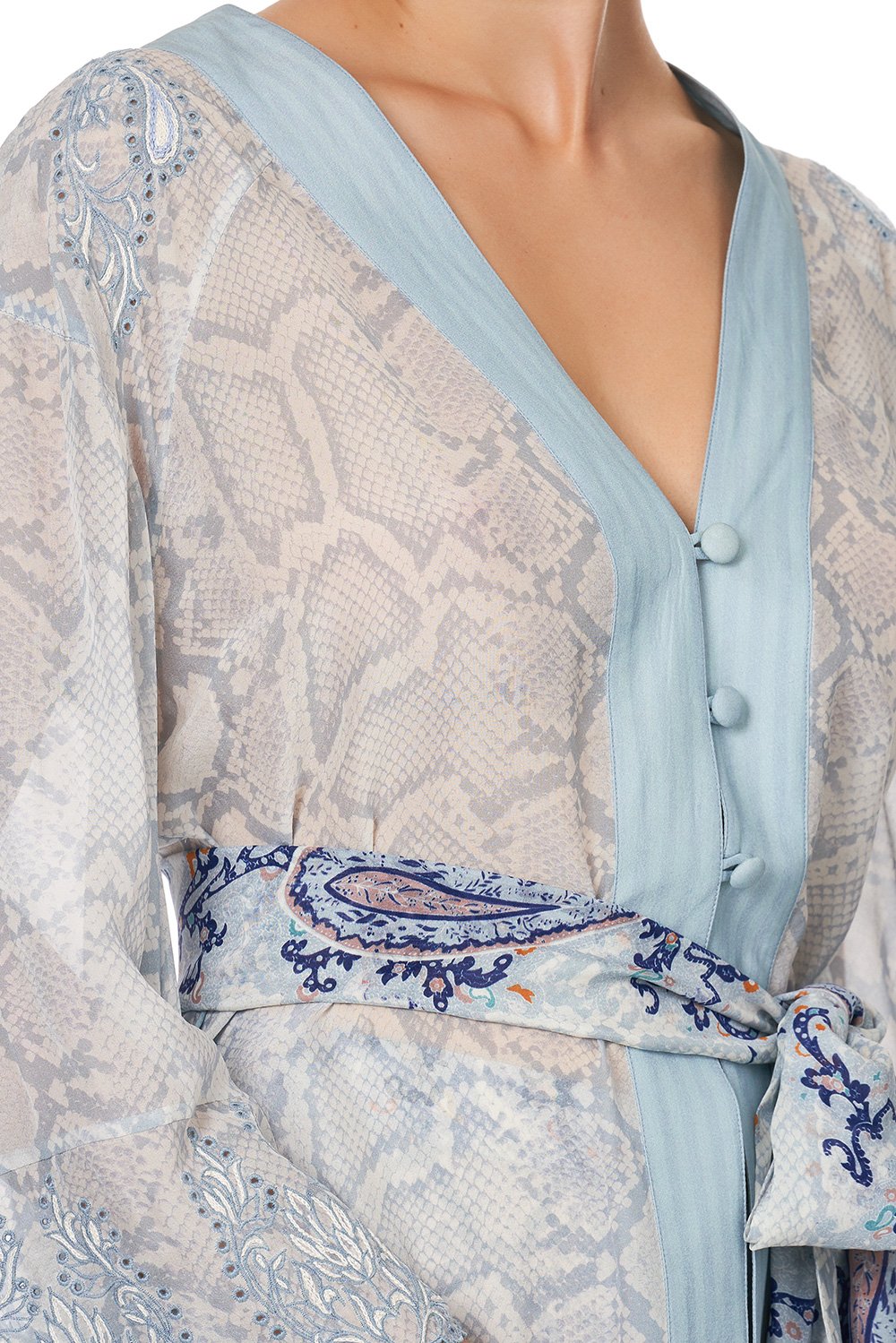 KIMONO WITH SHOULDER INSERTS BUSH DIAMOND