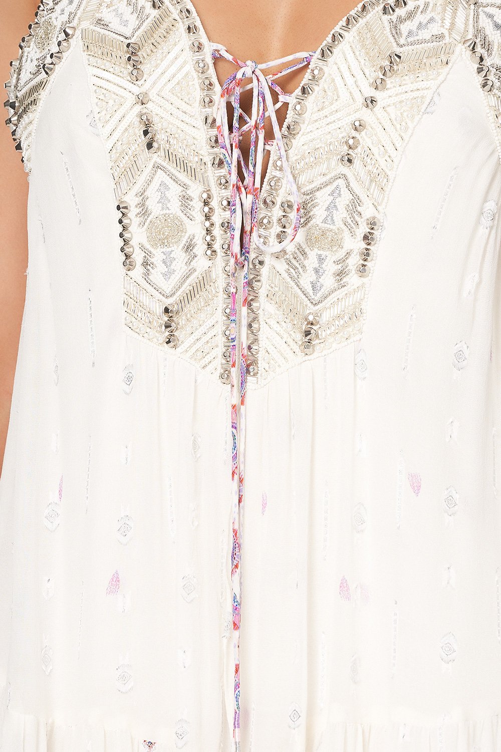 LACE UP FRONT PANEL DRESS TANAMI ROAD