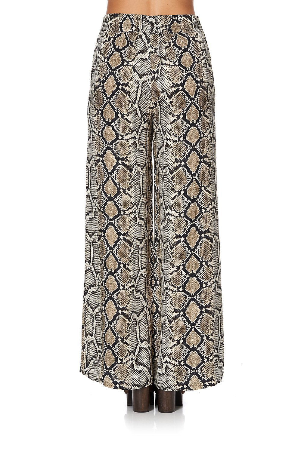 LACE UP FRONT FLARED PANT KAKADU BOO