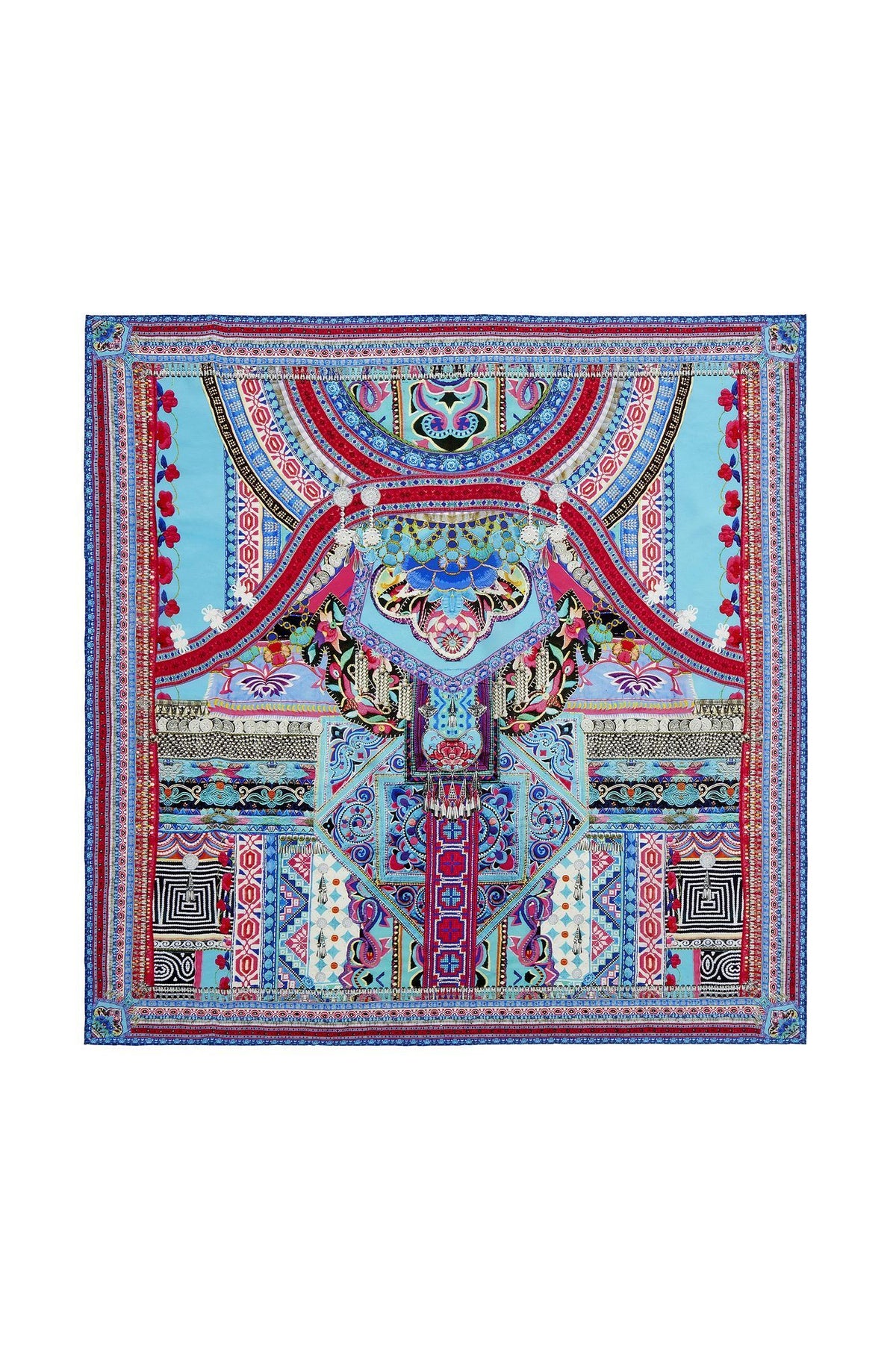 FESTIVAL FRIENDS LARGE SQUARE SCARF