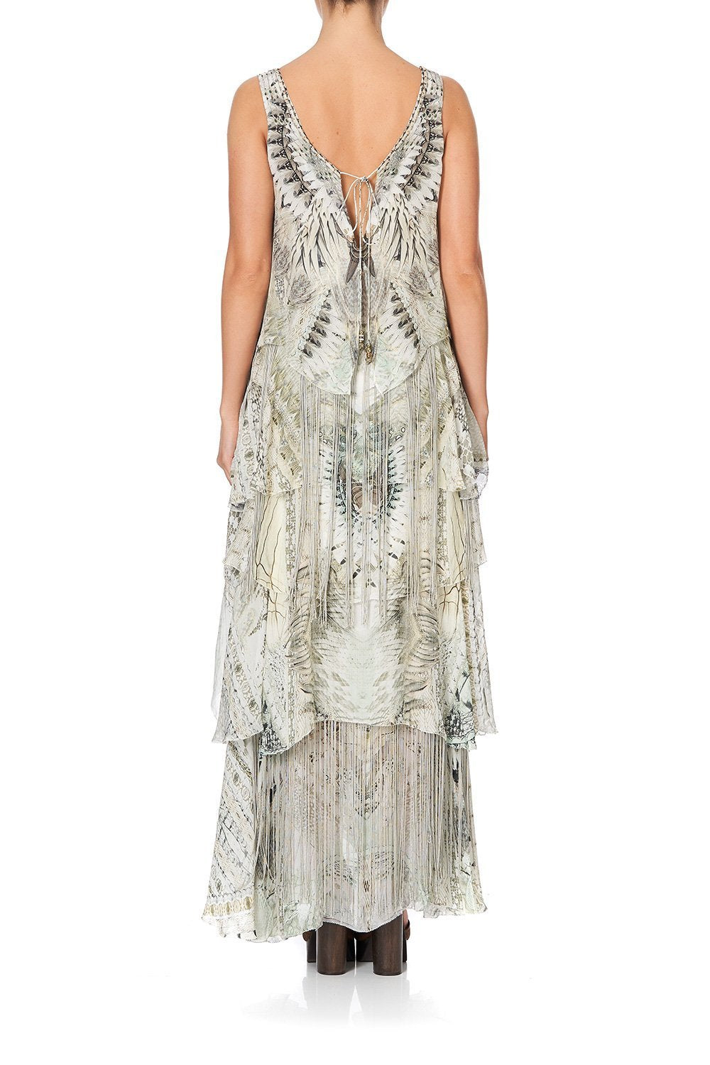 LAYERED FRILL LONG DRESS DAINTREE DREAMING