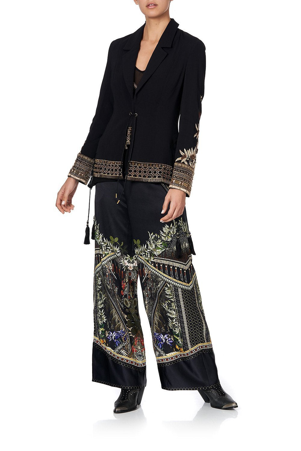 JACKET WITH LACE UP SIDE PANELS BOTANICAL CHRONICLES