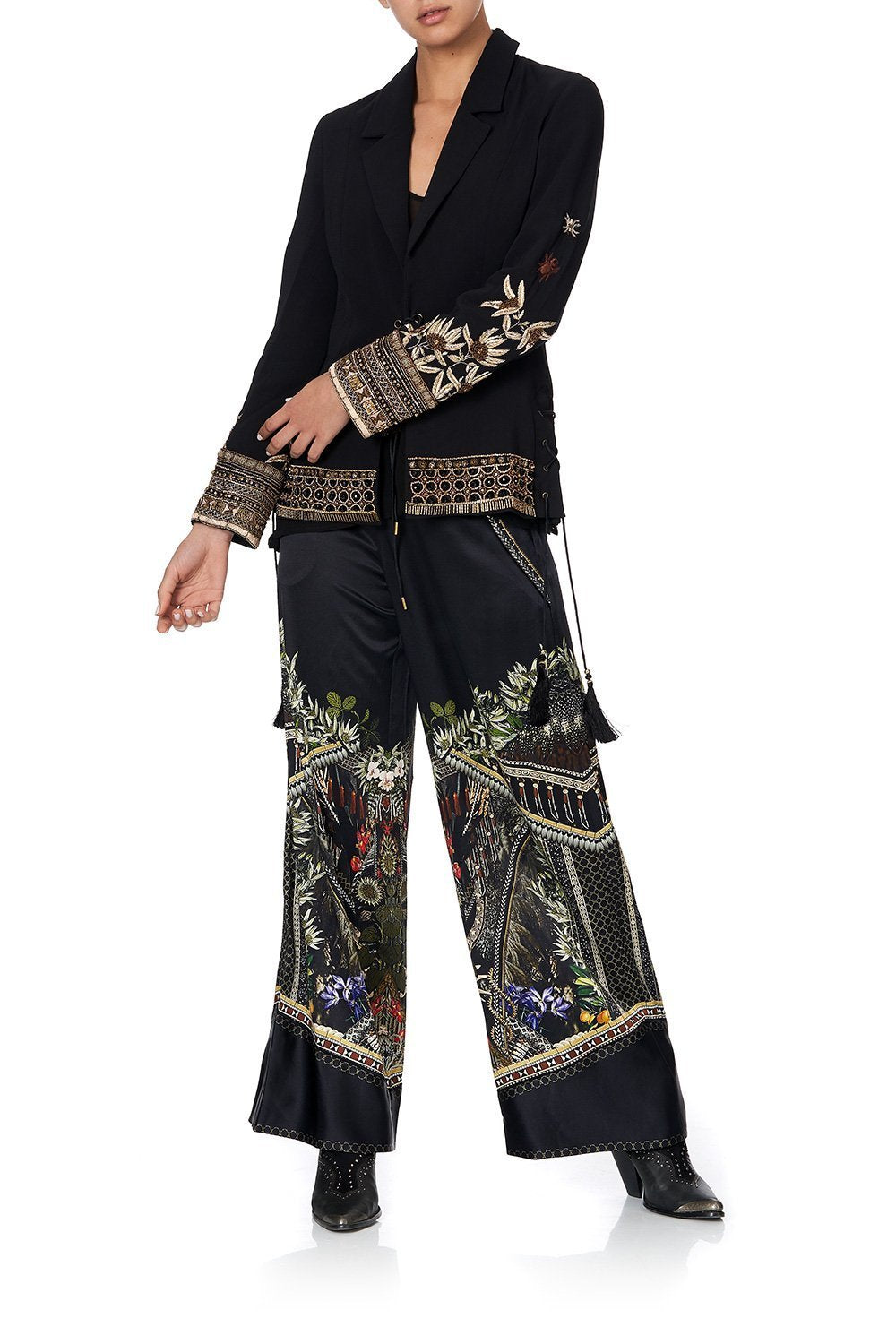 JACKET WITH LACE UP SIDE PANELS BOTANICAL CHRONICLES