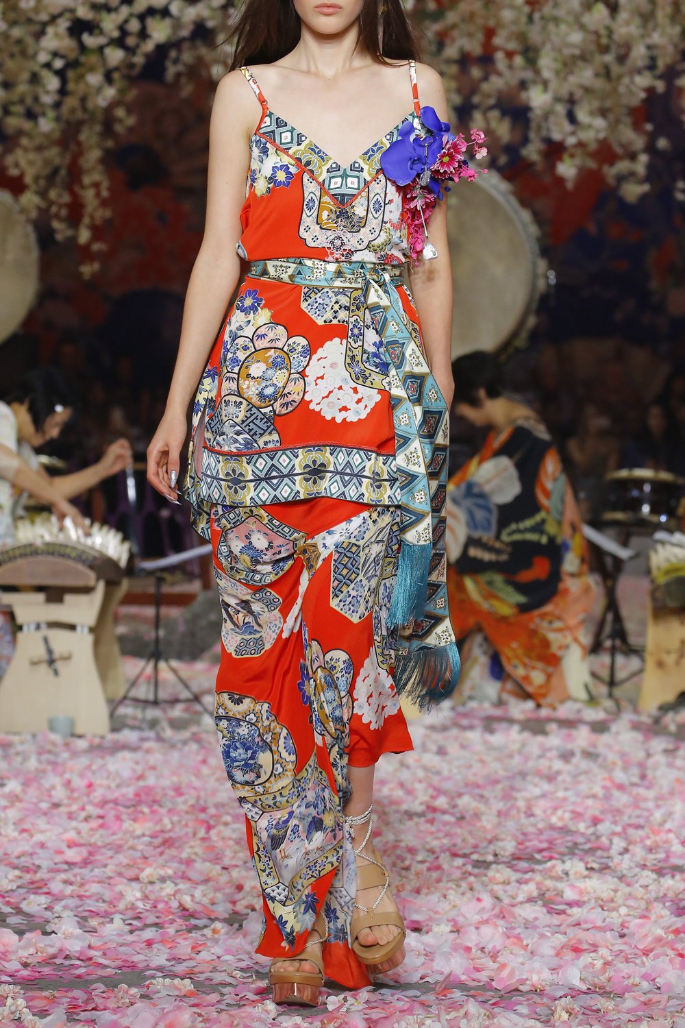 CAMILLA FOUND IN TRANSLATION WRAP TUNIC TOP