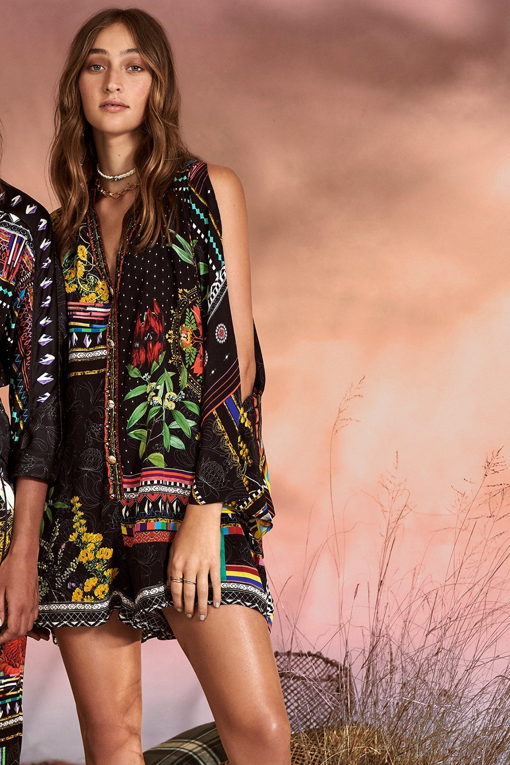 PLAYSUIT WITH SLEEVE SPLIT BLACKHEATH BETTY