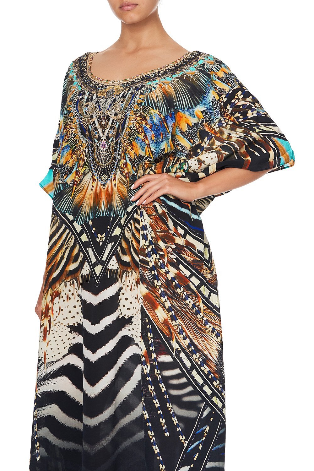 ROUND NECK KAFTAN LOST PARADISE