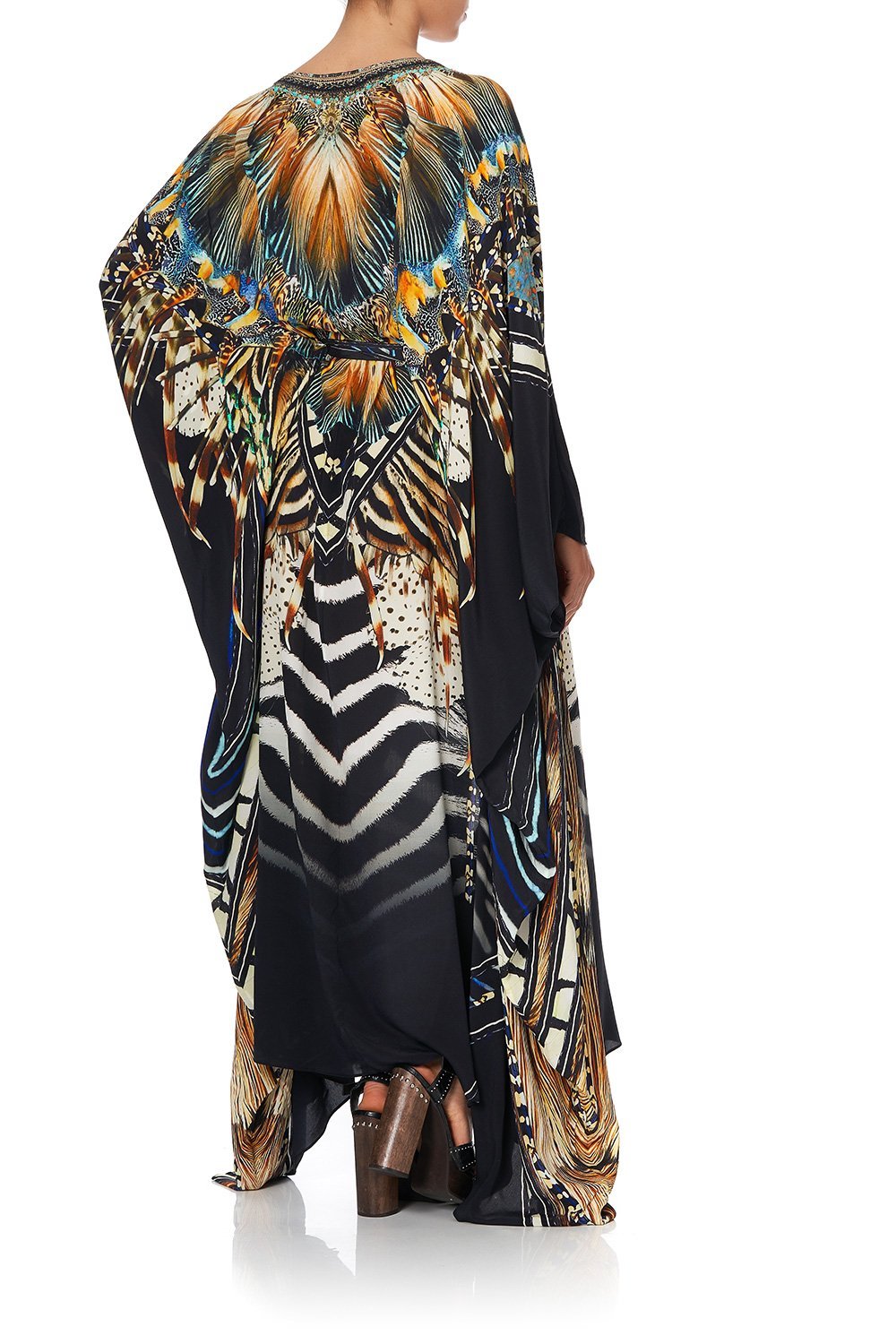 SPLIT HEM LACE UP KAFTAN LOST PARADISE