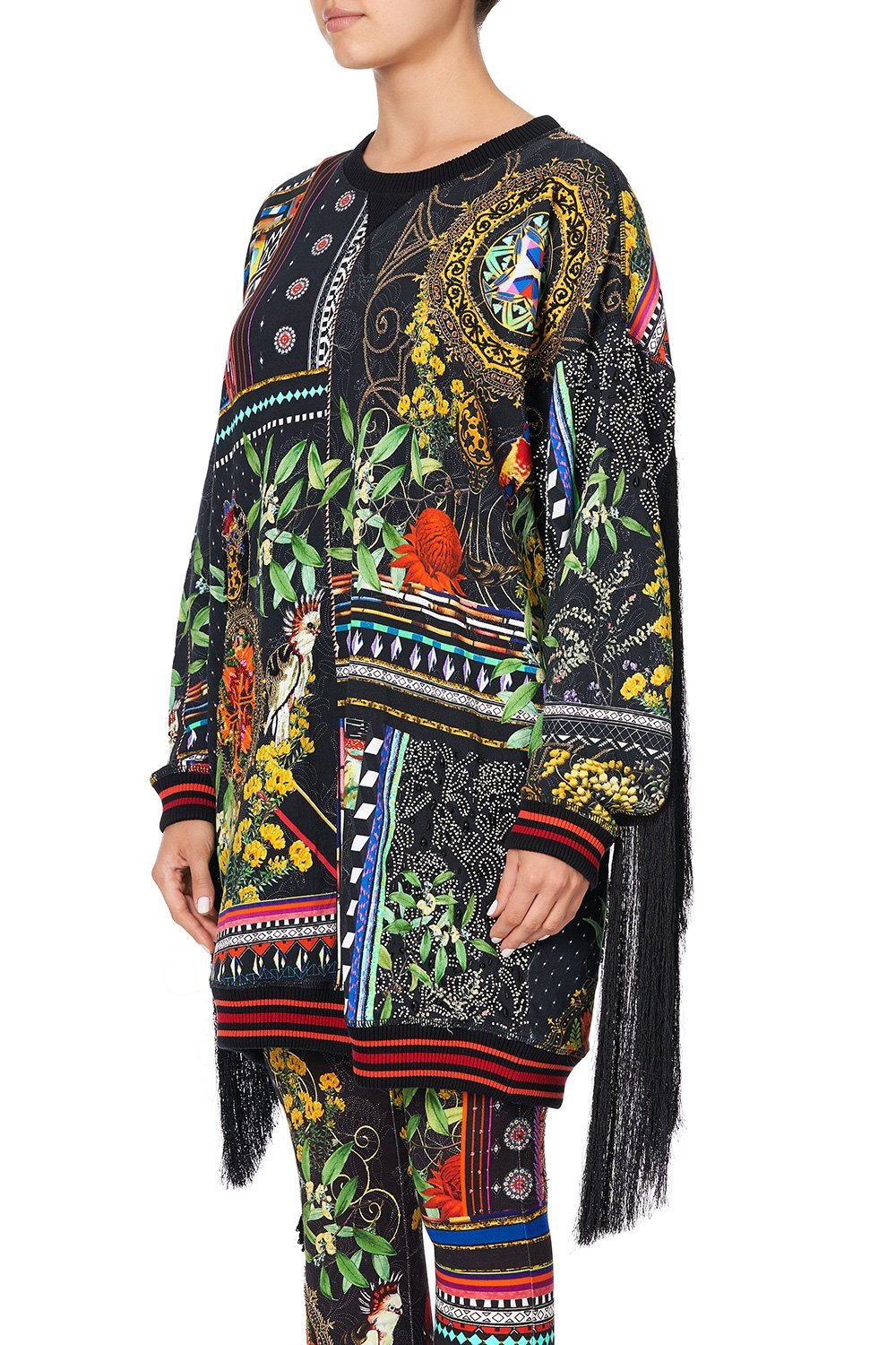 OVERSIZED SWEATER WITH TASSELS BLACKHEATH BETTY