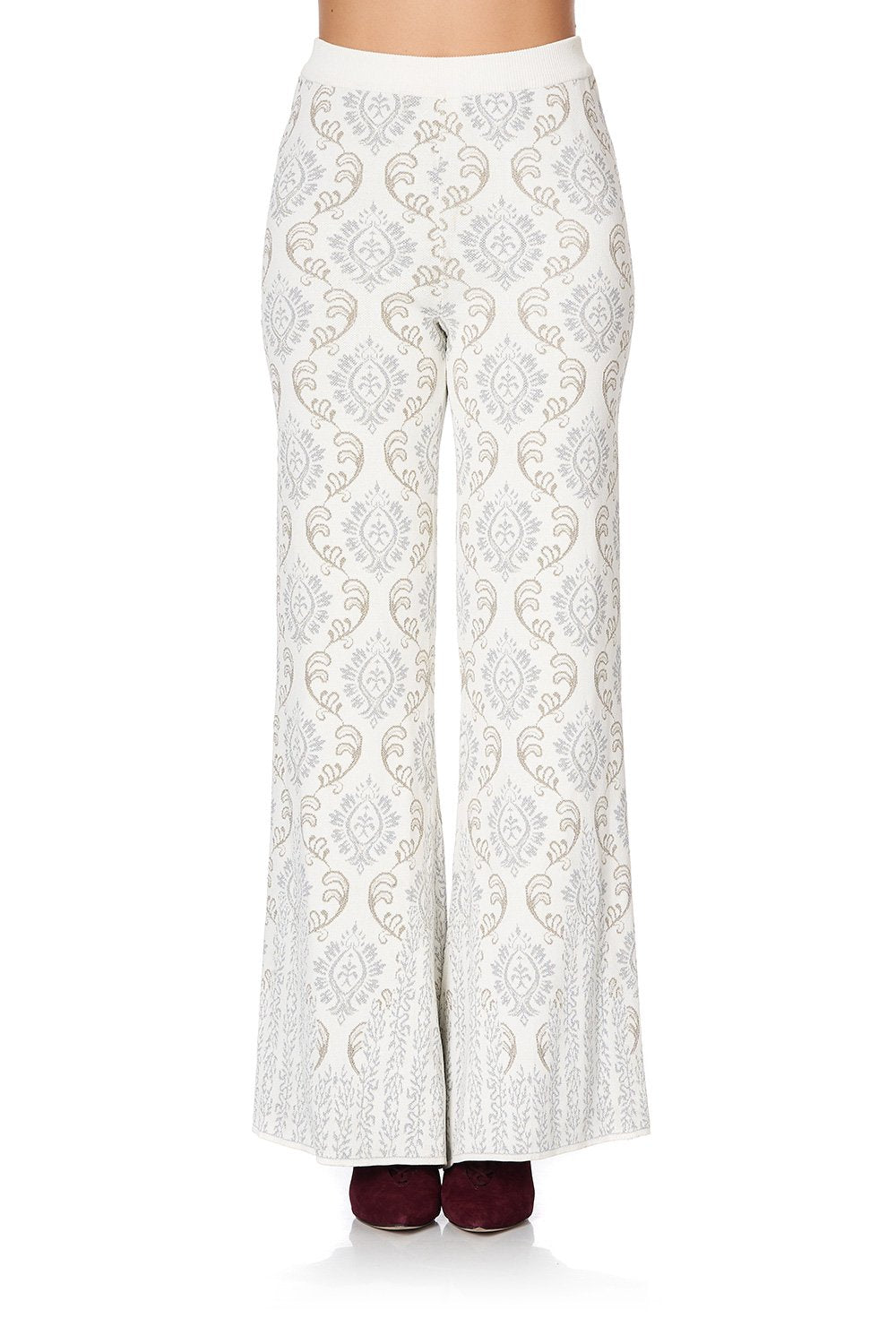 FLARED KNIT PANT CRYSTAL CASTLE