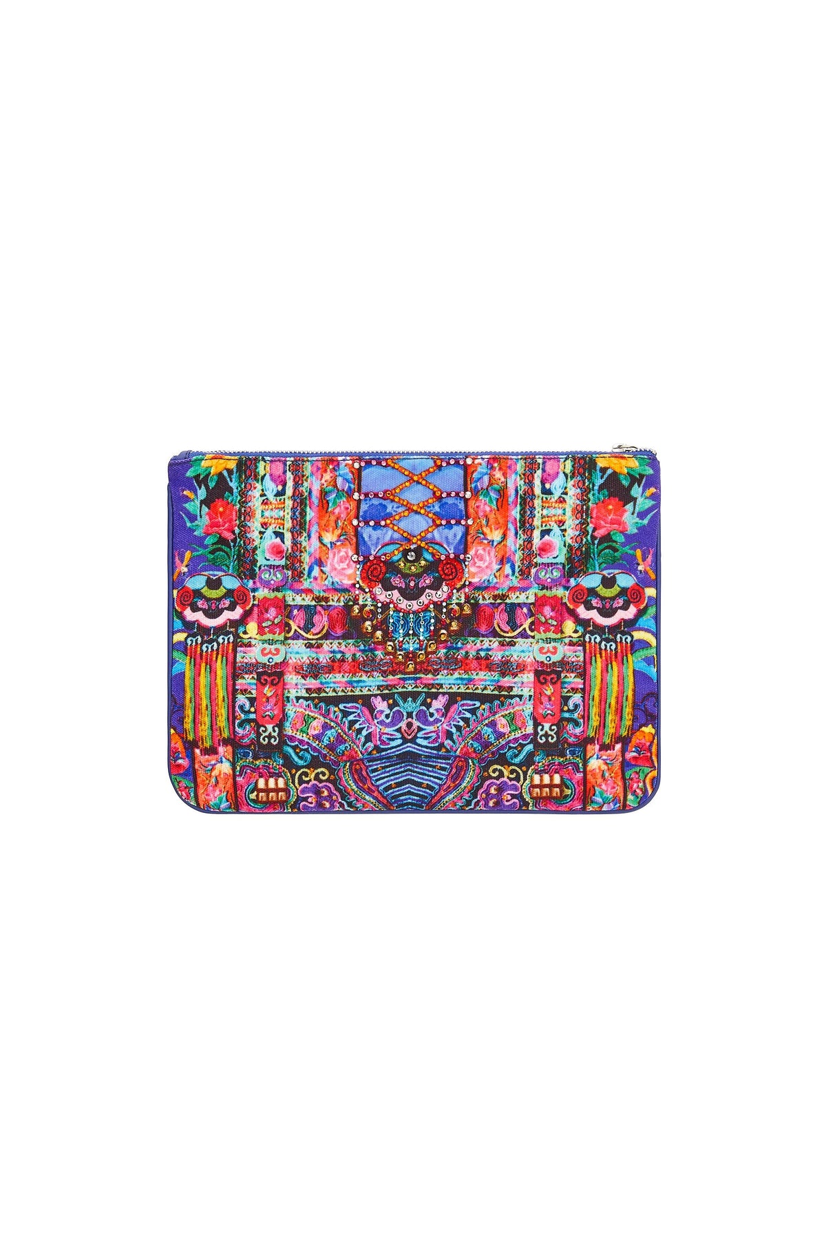 PRETTY PRECESSION SMALL CANVAS CLUTCH