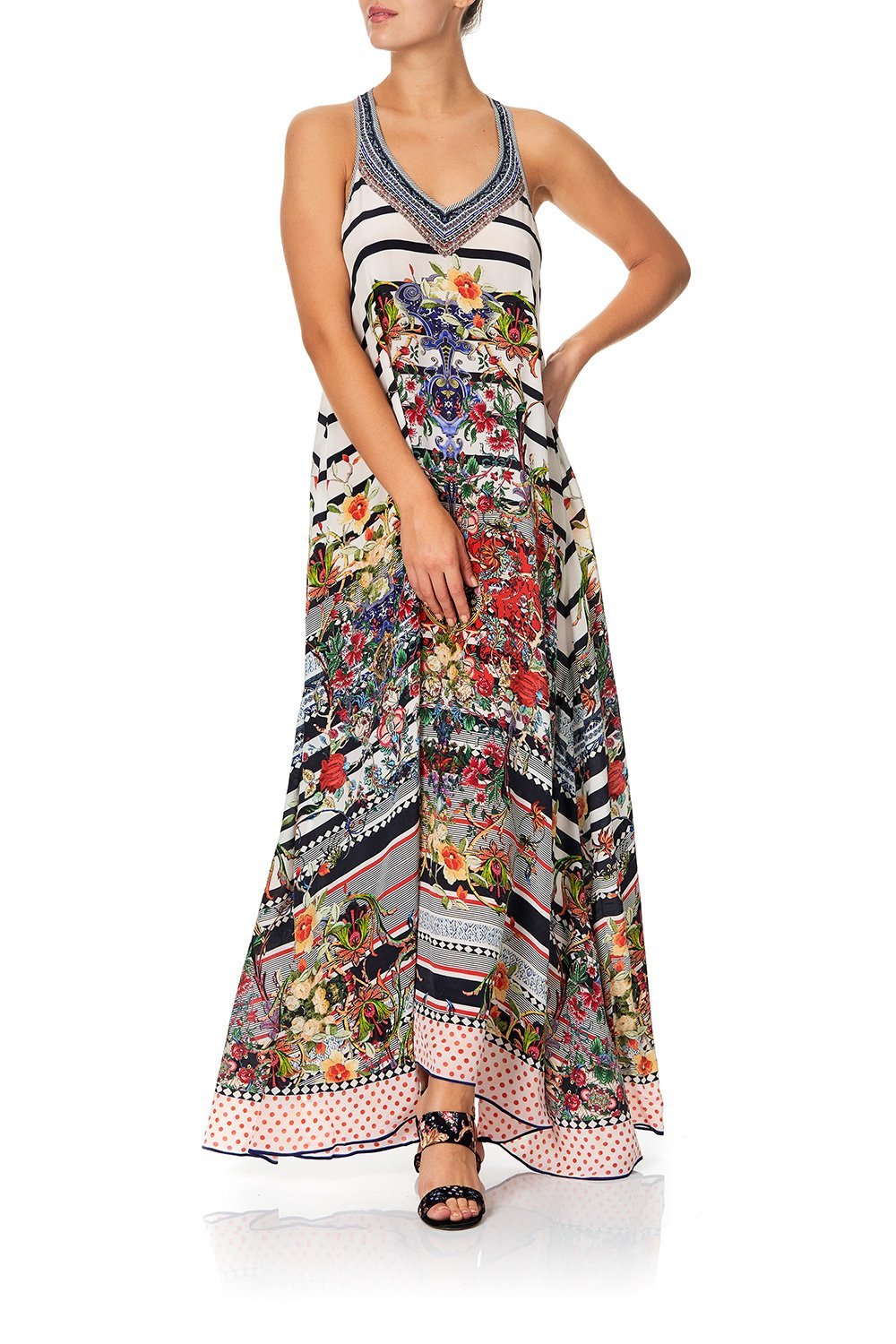 V NECK RACERBACK DRESS JOIE DE VIVRE