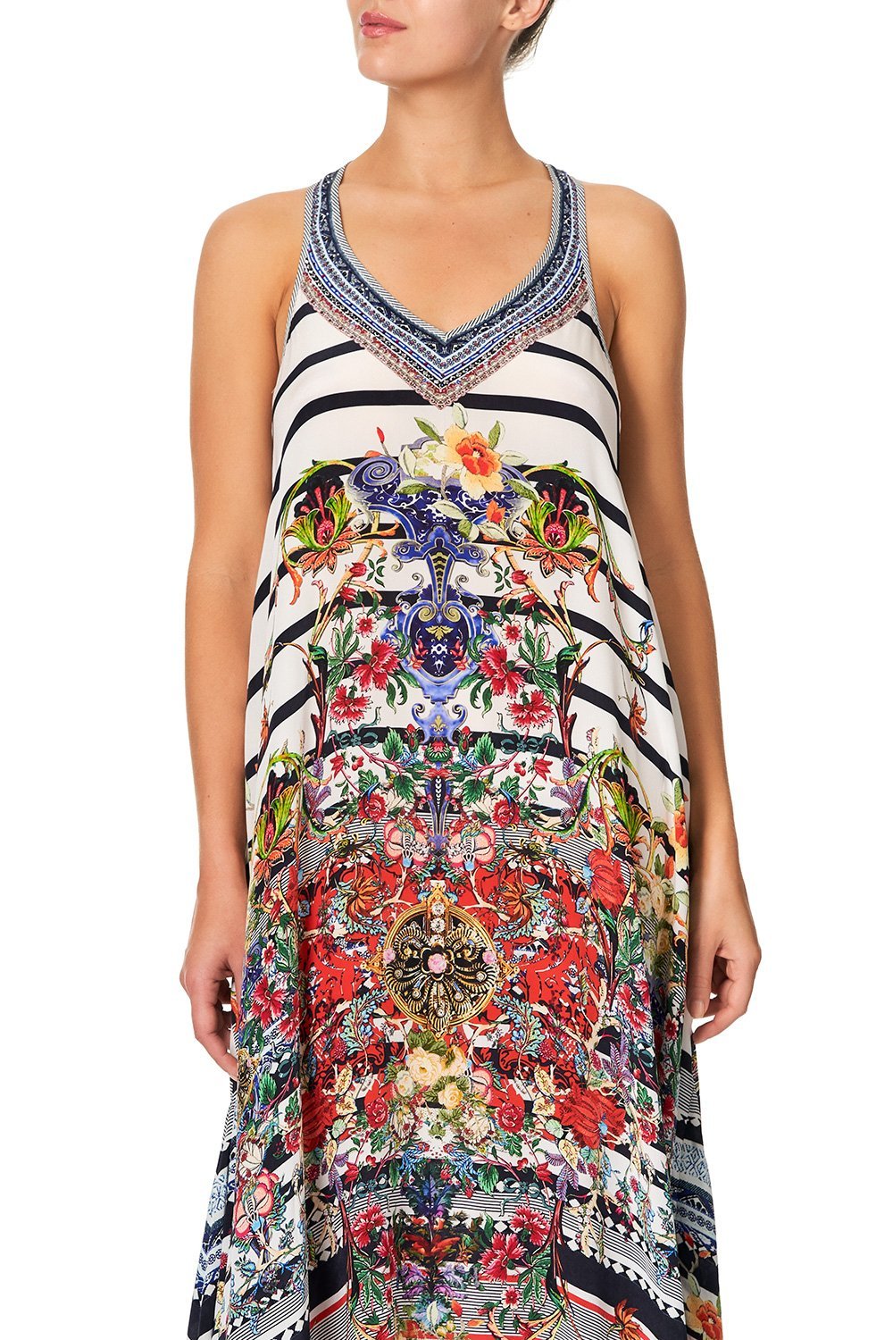 V NECK RACERBACK DRESS JOIE DE VIVRE