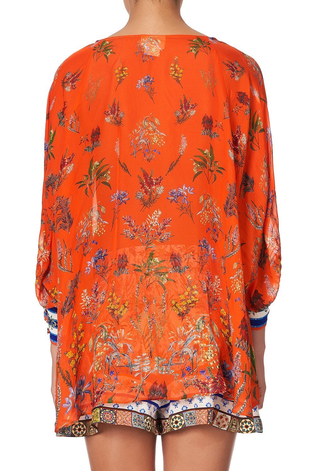 RAGLAN SLEEVE BUTTON UP TOP GONE COAST