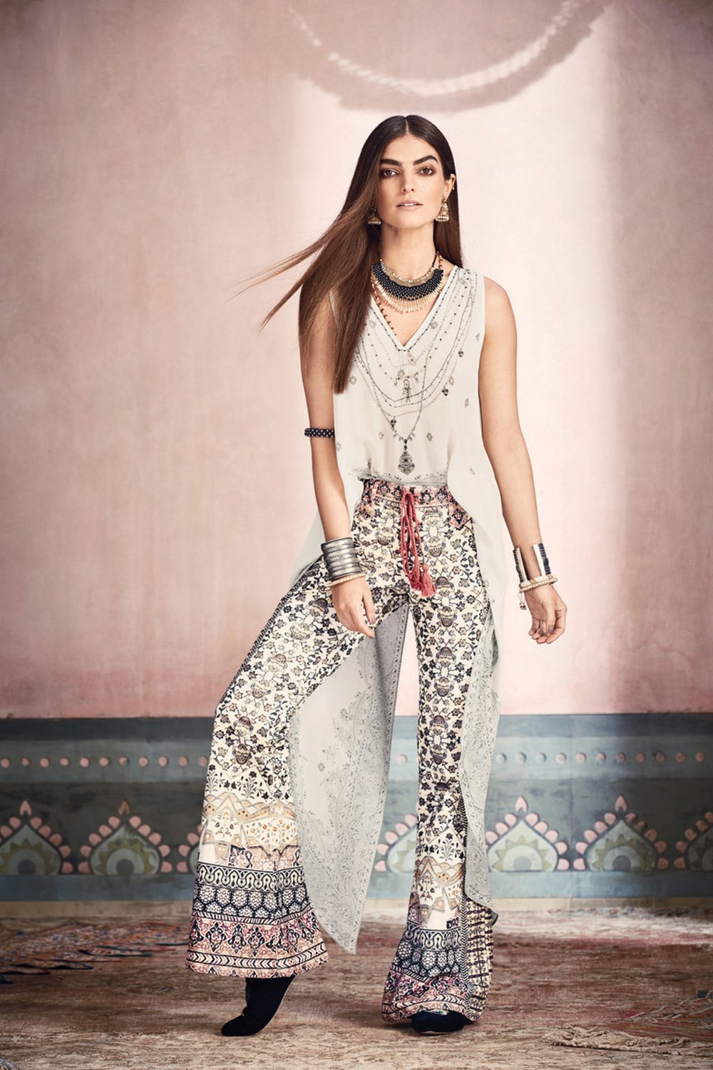 GUIDING LIGHT HIGH LOW CROSS BACK TOP