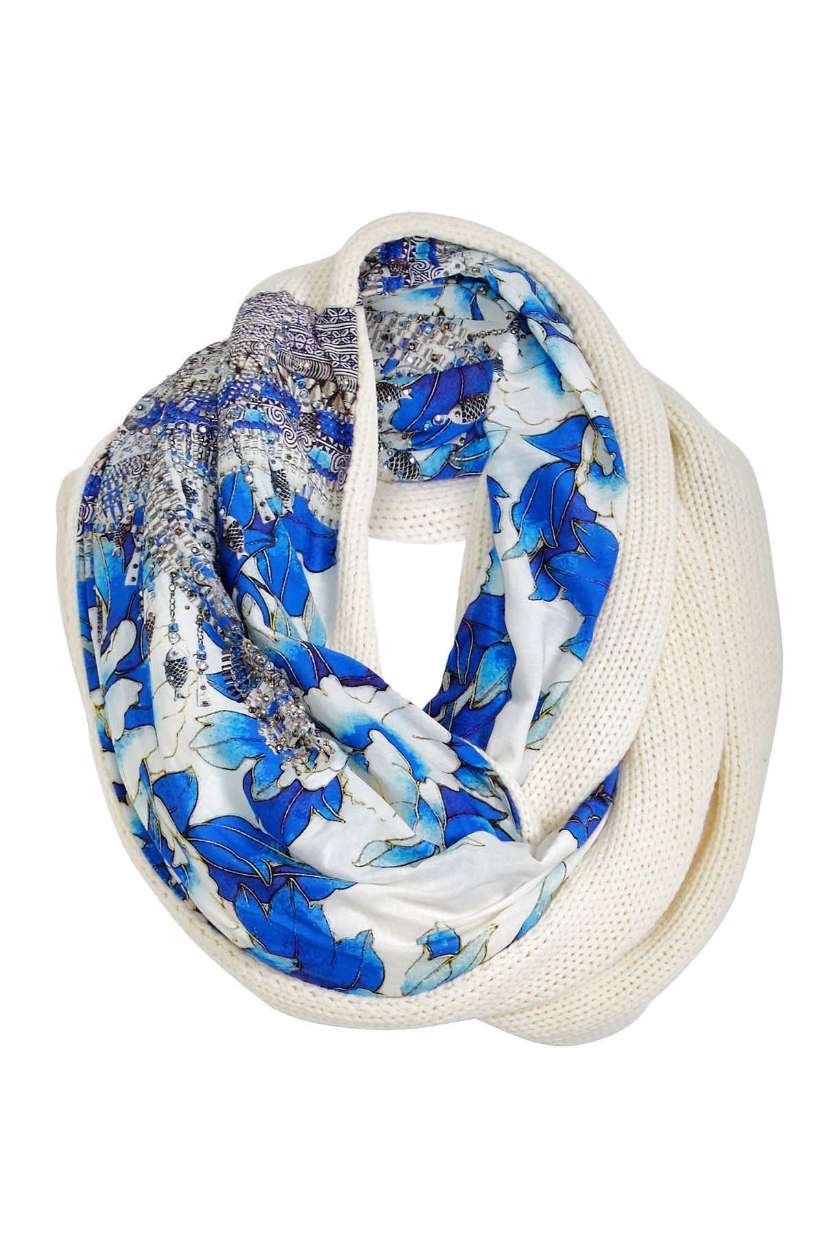 RING OF ROSES DOUBLE SIDED SCARF