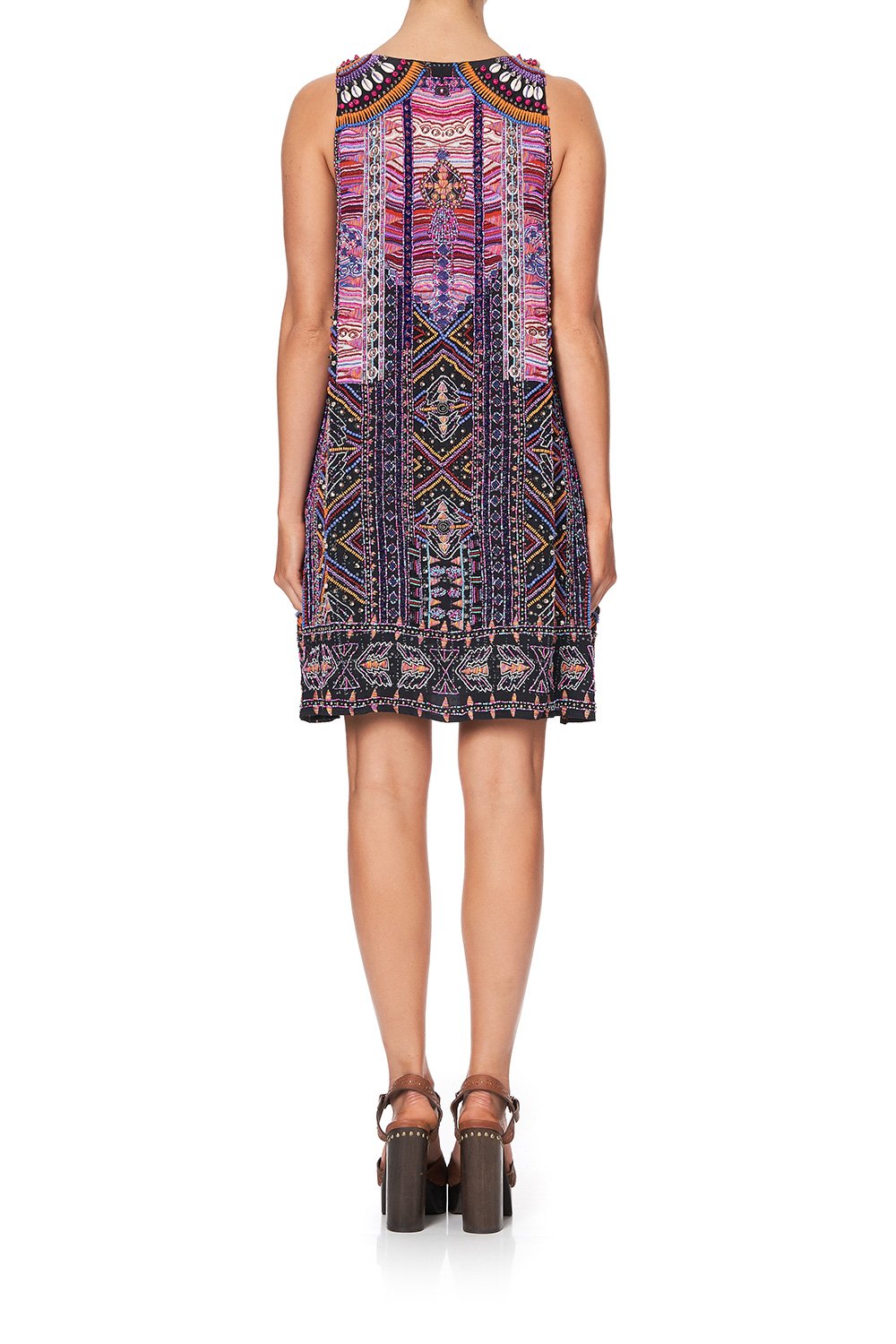 ROUND NECK A-LINE DRESS MINA MINA