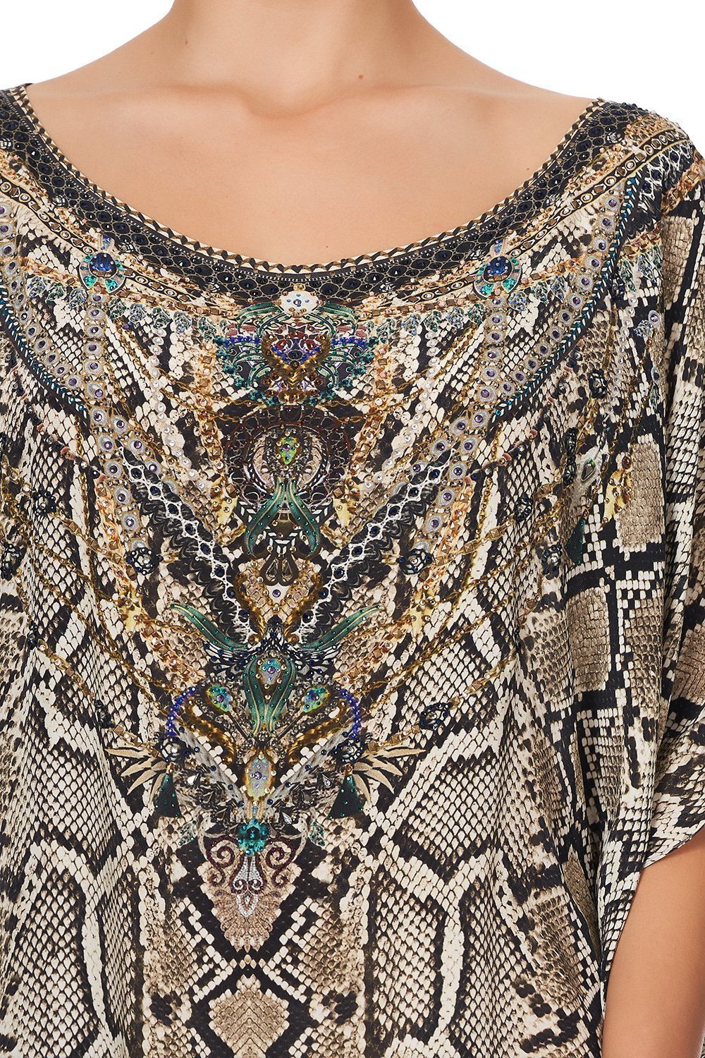 ROUND NECK KAFTAN KAKADU BOO