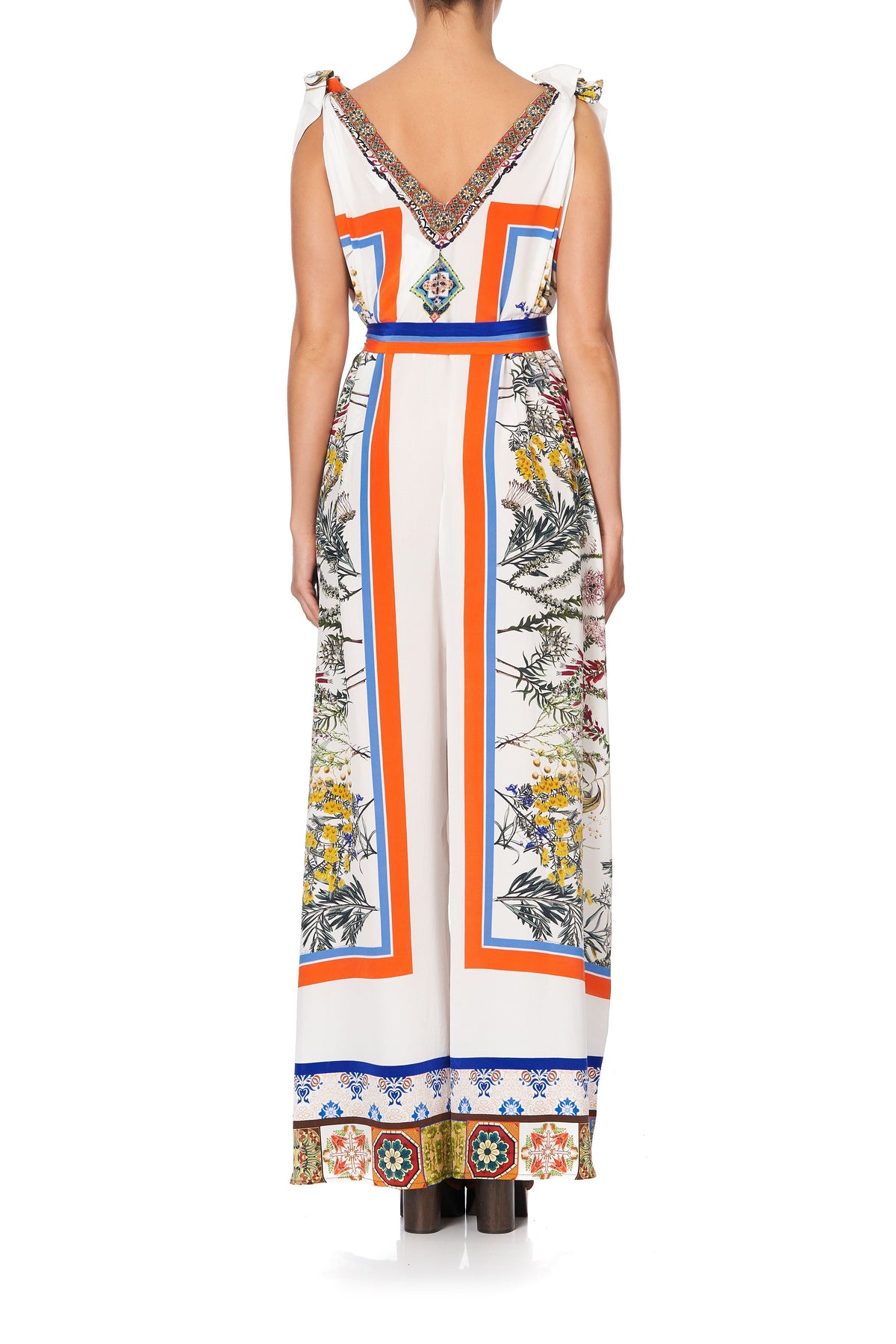 SCARF TIE JUMPSUIT GONE COAST