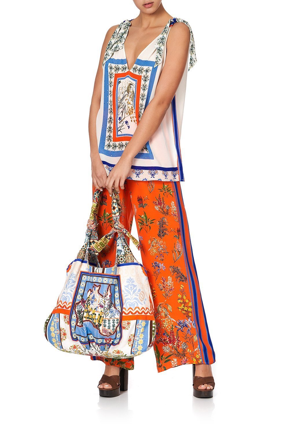 SCARF TIE TOP GONE COAST