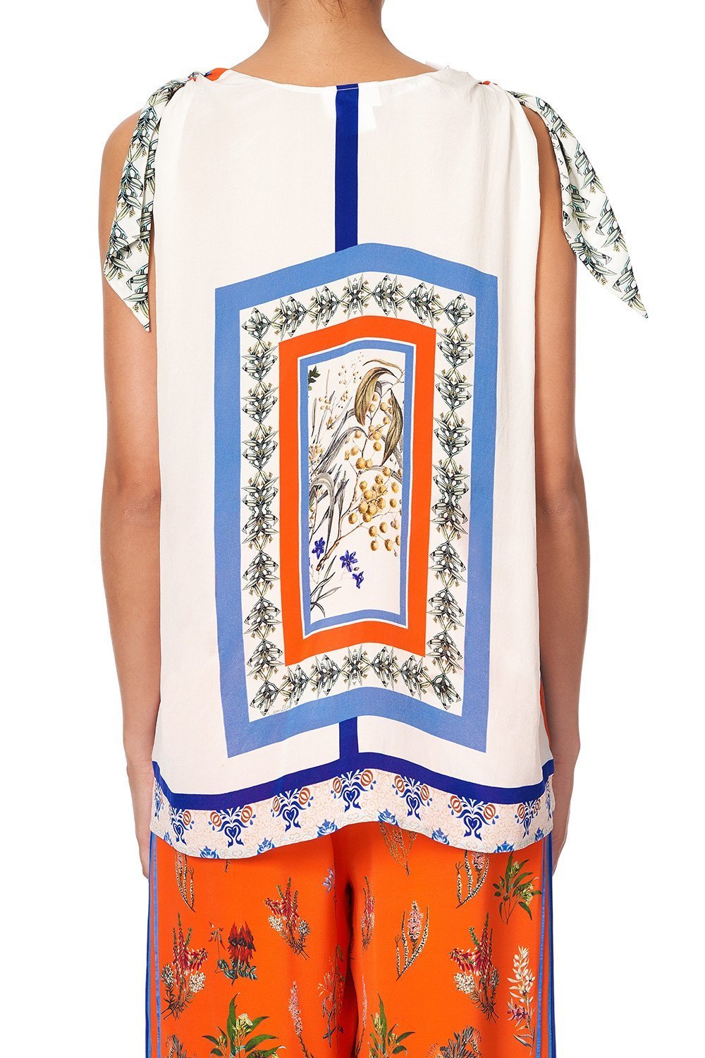 SCARF TIE TOP GONE COAST