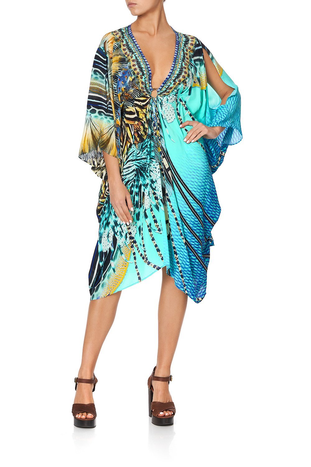 SHORT KAFTAN WITH HARDWARE MARINE QUEEN