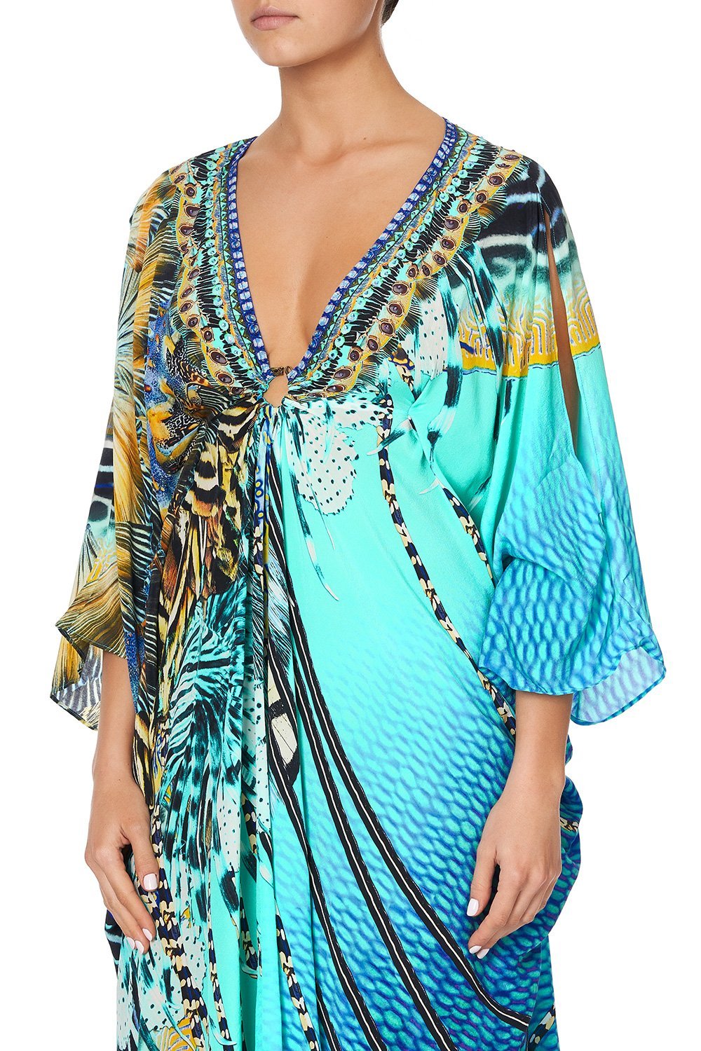 SHORT KAFTAN WITH HARDWARE MARINE QUEEN
