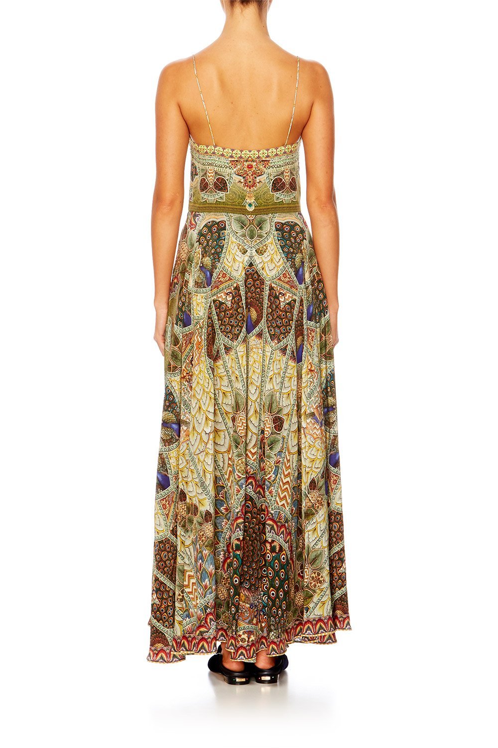 ECHOES OF ENCHANTMENT LONG DRESS W TIE FRONT