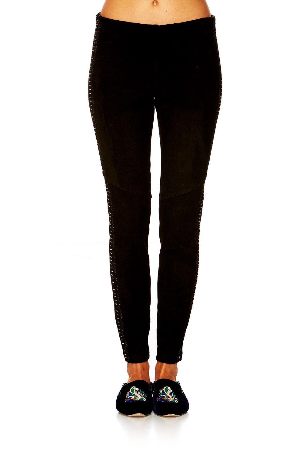 CHAMBER OF REFLECTIONS STRETCH LEATHER LEGGINGS