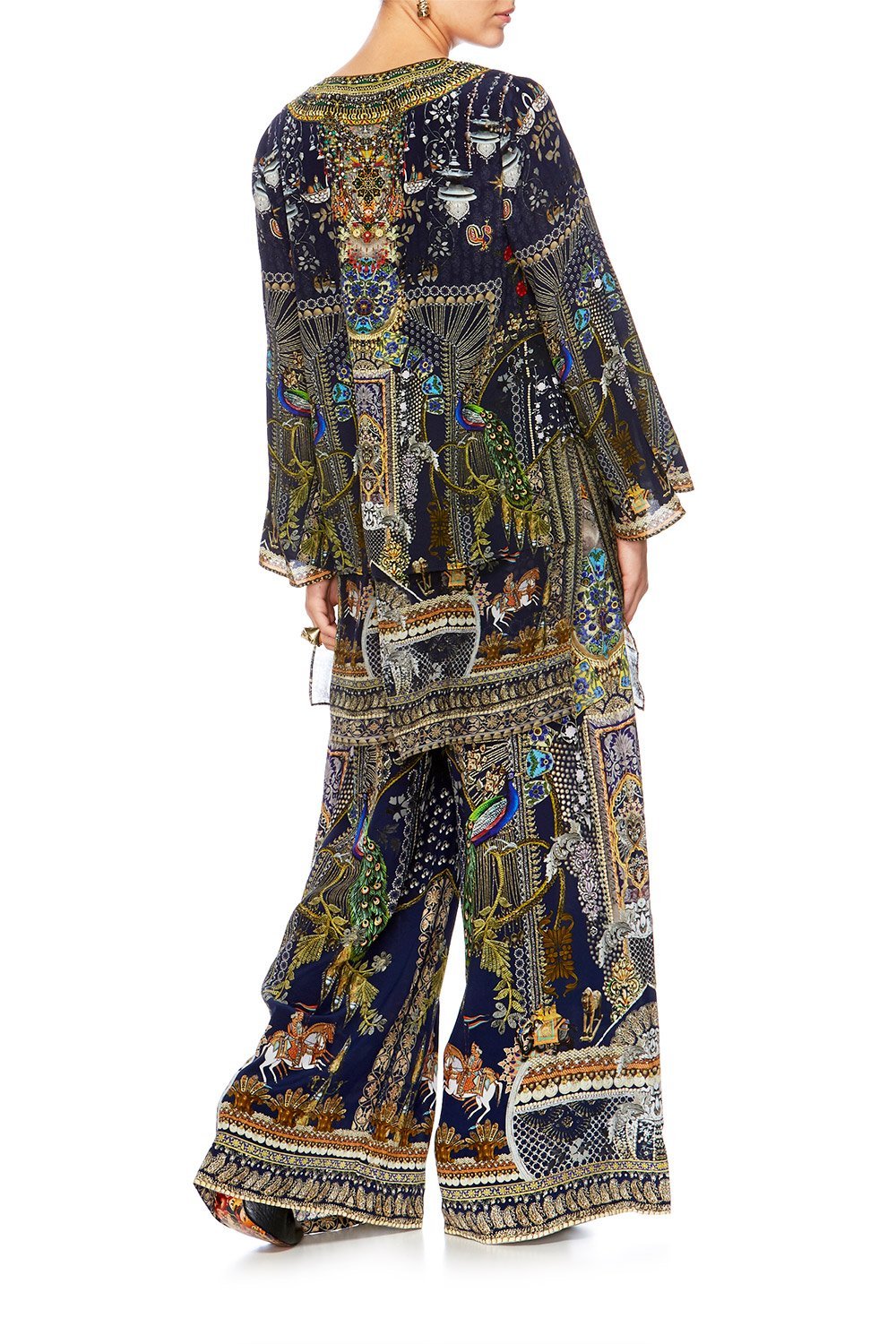 CHILDREN OF THE WORLD BLOUSE W SIDE SPLIT UNDERLAY