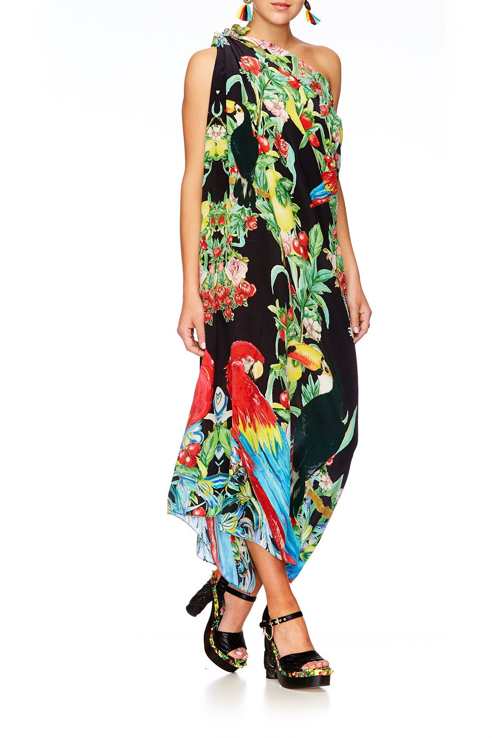 TOUCAN PLAY ROUND NECK KAFTAN