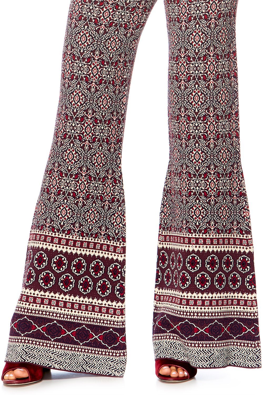 MAPPED OUT FLARED KNIT PANT