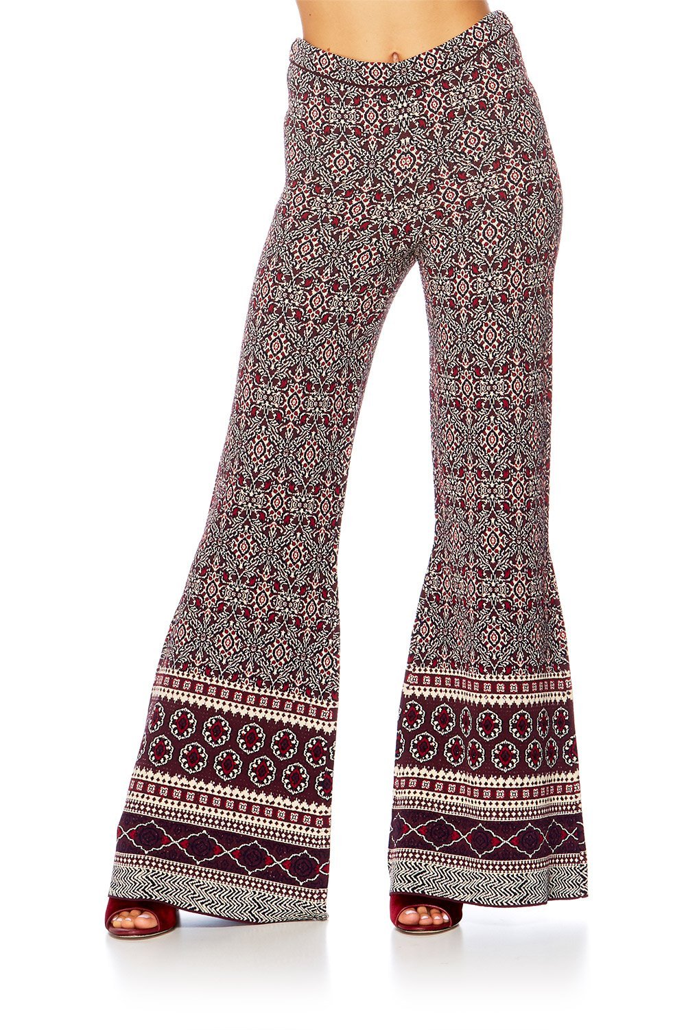 MAPPED OUT FLARED KNIT PANT