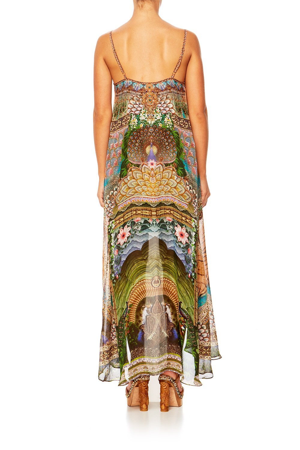 A WOMANS WISDOM MINI DRESS W LONG OVERLAY