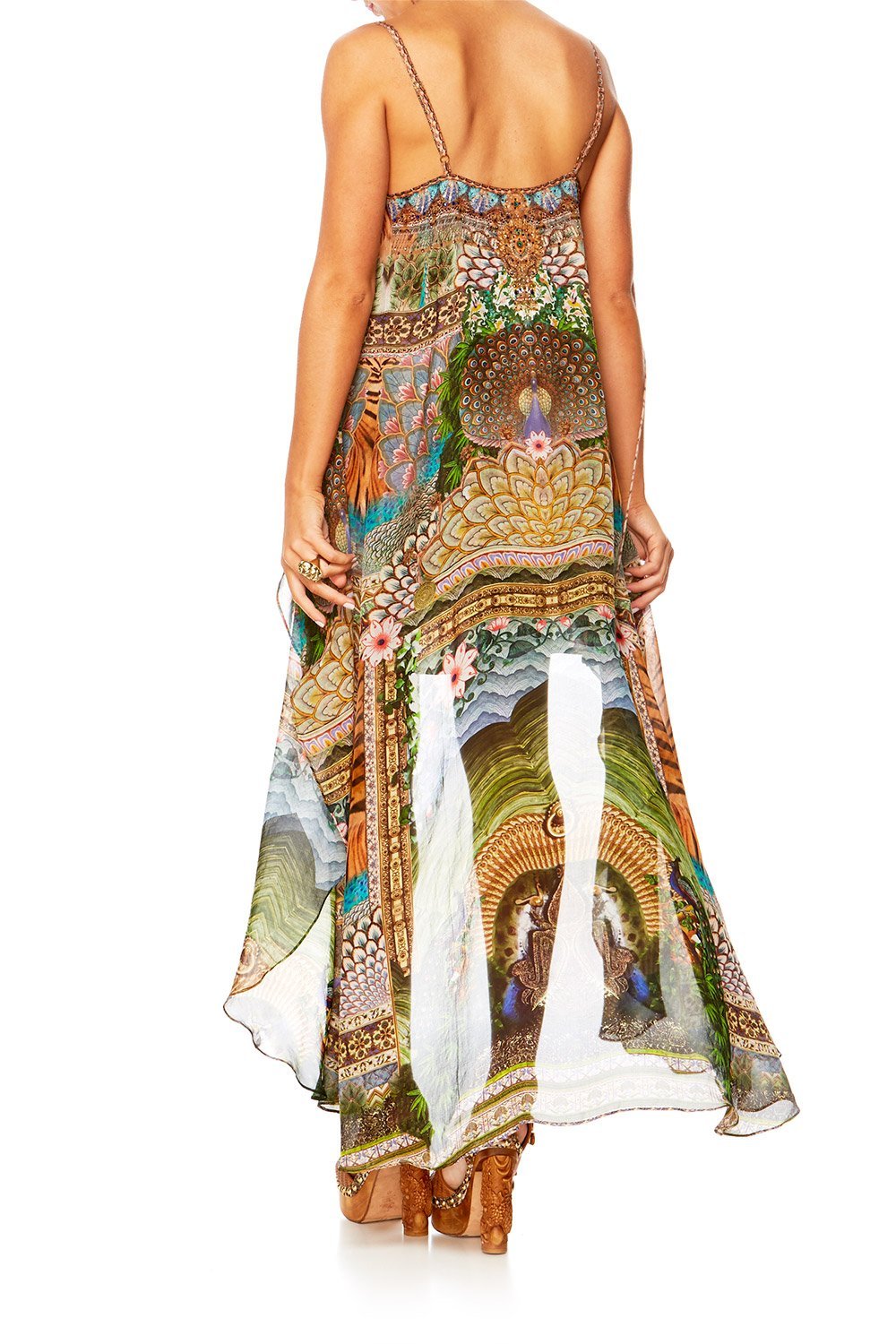 A WOMANS WISDOM MINI DRESS W LONG OVERLAY