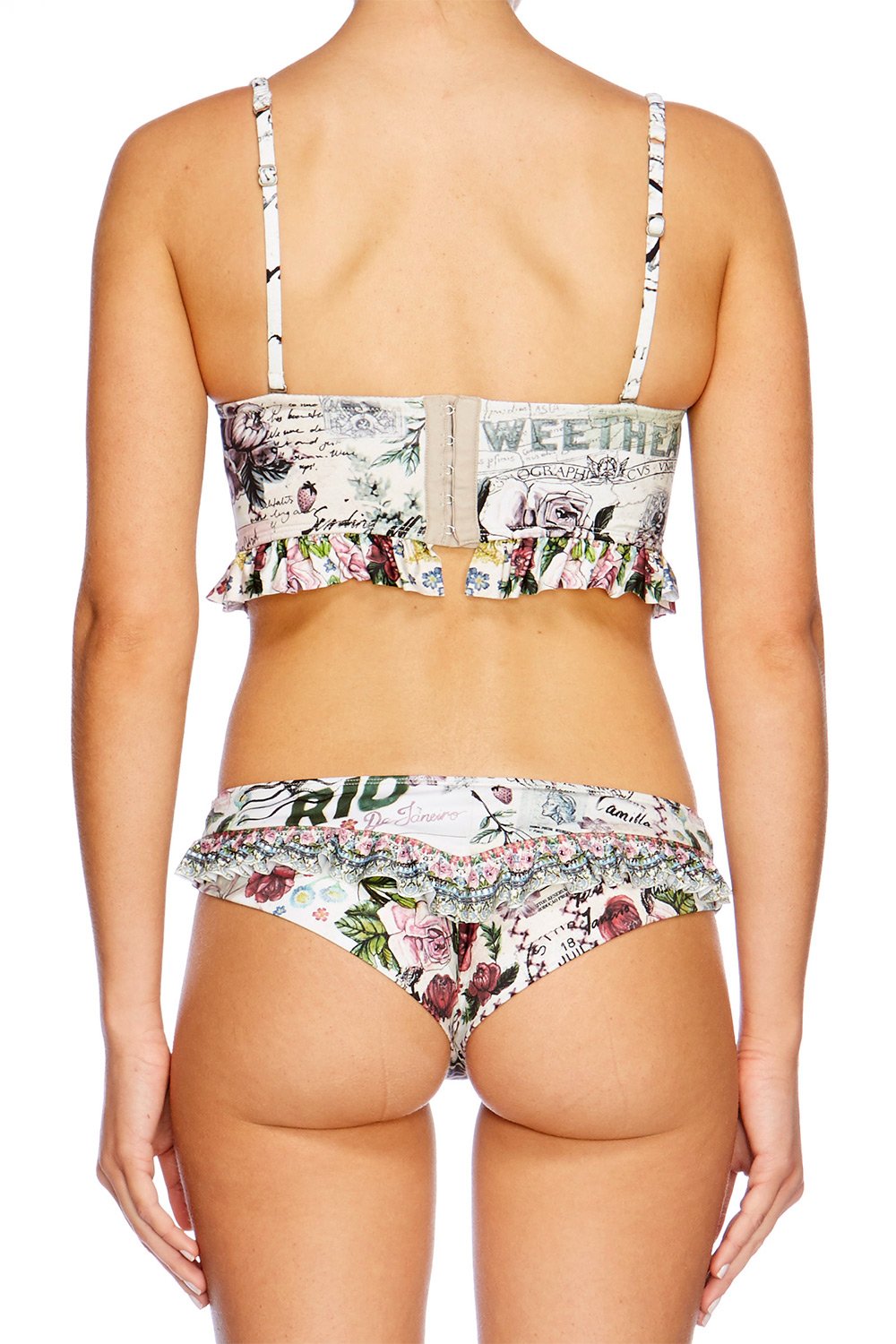 MEMORY LANE FRILL BUSTIER BIKINI