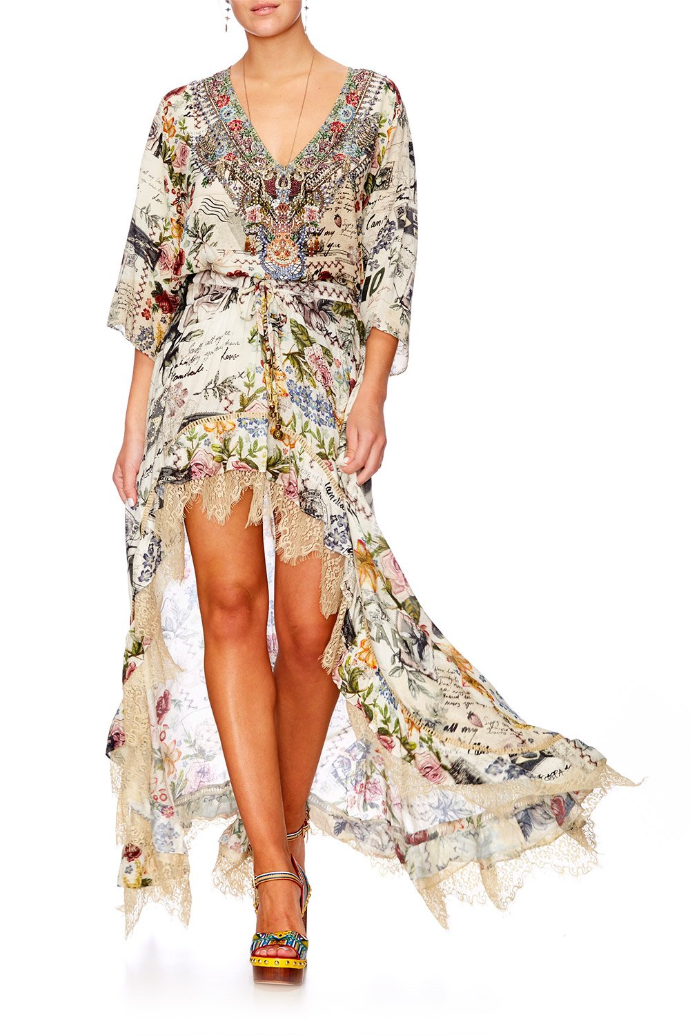 MEMORY LANE HIGH LOW HEM FULL SKIRT