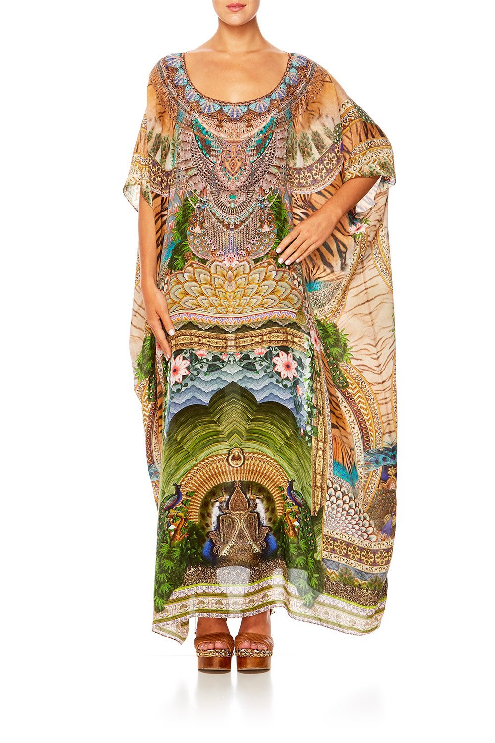 A WOMANS WISDOM ROUND NECK KAFTAN