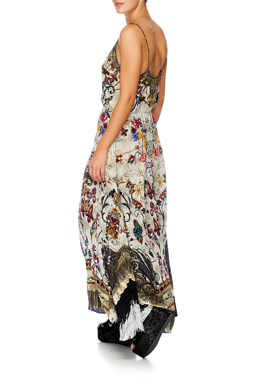 RAISE YOUR GLASS STRAPPY WRAP DRESS