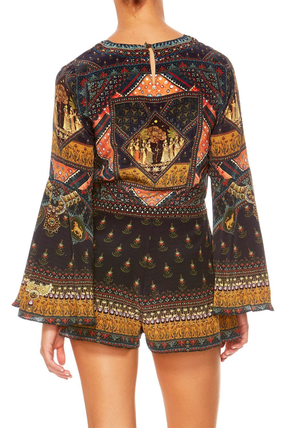 BLISS OF BOHEMIA BELLE SLEEVE PLAYSUIT